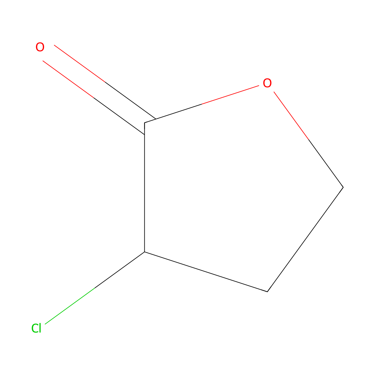 2(3H)-Furanone, 3-chlorodihydro- molecular structure, CAS 31167-90-5