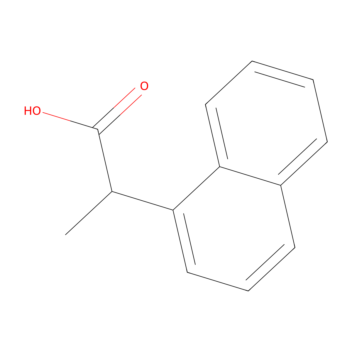 2-(Naphthalen-1-yl)propanoic acid molecular structure, CAS 3117-51-9