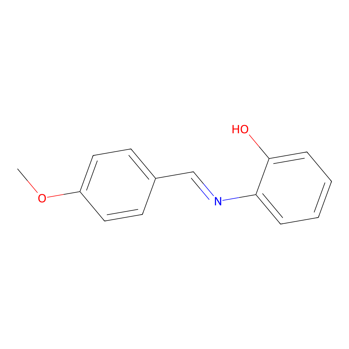 2-{[(e)-(4-Methoxyphenyl)methylidene]amino}phenol molecular structure, CAS 3117-67-7