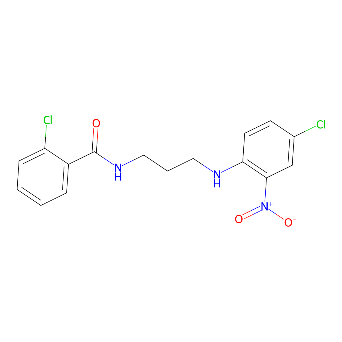 2-Chloro-N-[3-(4-chloro-2-nitroanilino)propyl]benzamide molecular structure, CAS 311763-90-3