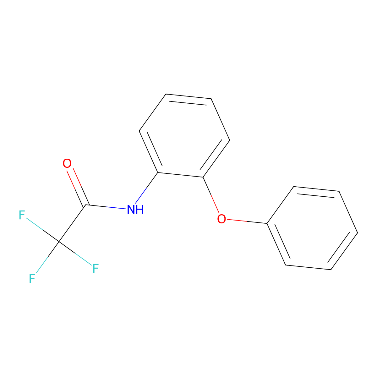 2,2,2-trifluoro-N-(2-phenoxyphenyl)acetamide molecular structure, CAS 311764-69-9
