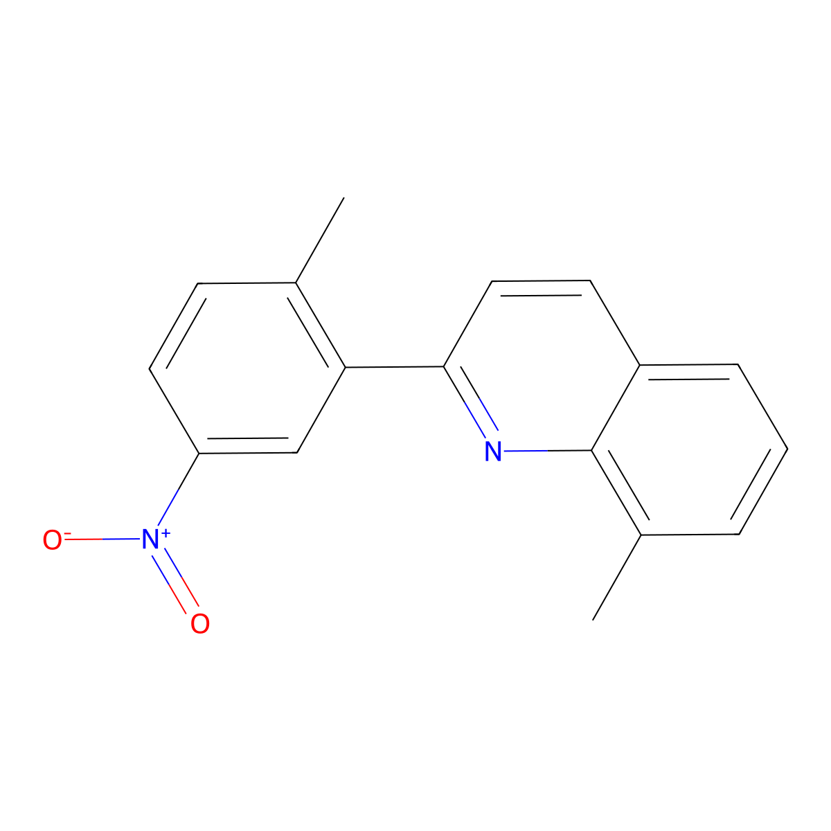 8-Methyl-2-(2-methyl-5-nitrophenyl)quinoline molecular structure, CAS 311765-54-5