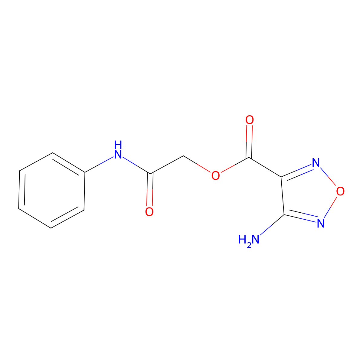 2-Oxo-2-(phenylamino)ethyl 4-amino-1,2,5-oxadiazole-3-carboxylate molecular structure, CAS 311766-22-0