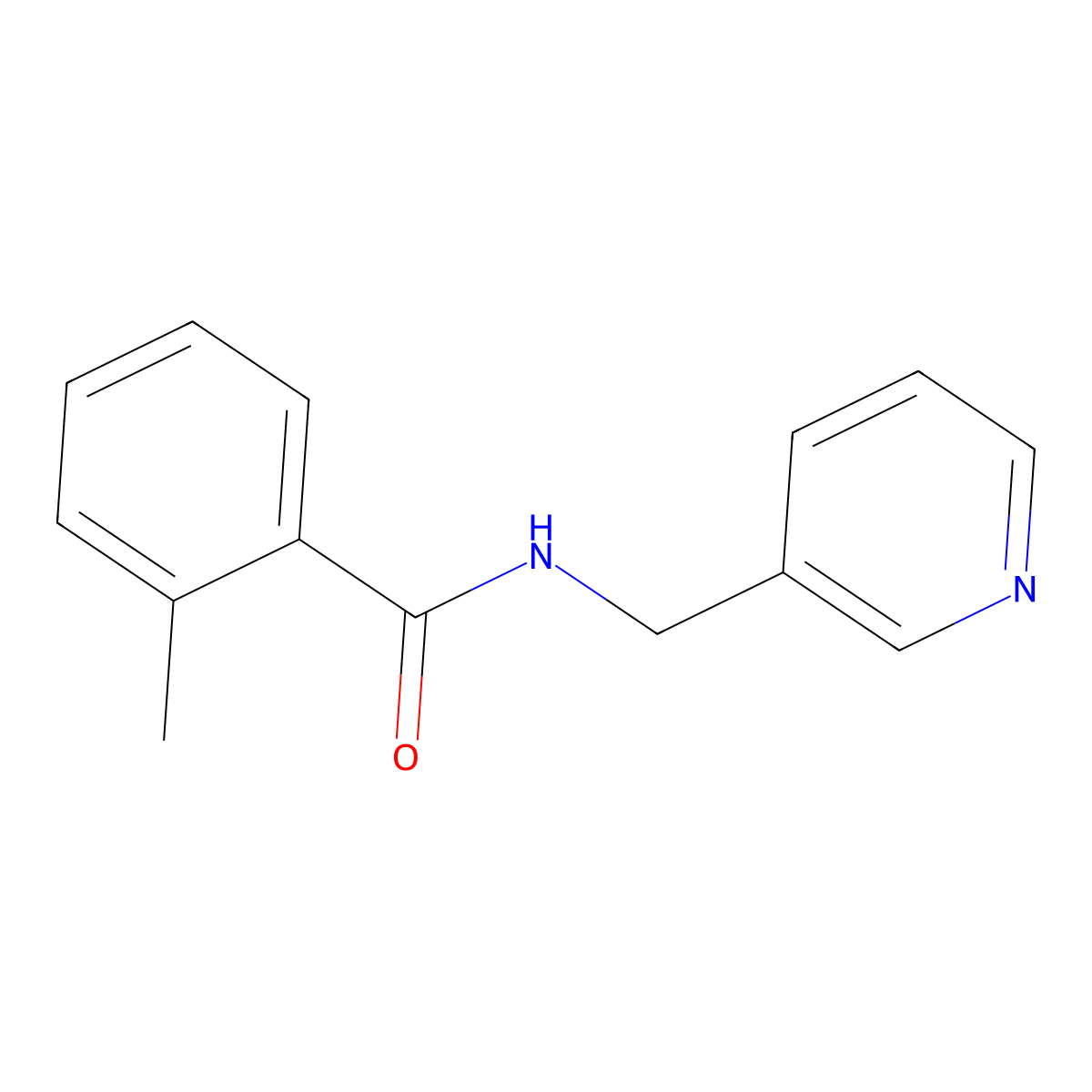 2-methyl-N-(3-pyridinylmethyl)benzamide molecular structure, CAS 311766-49-1