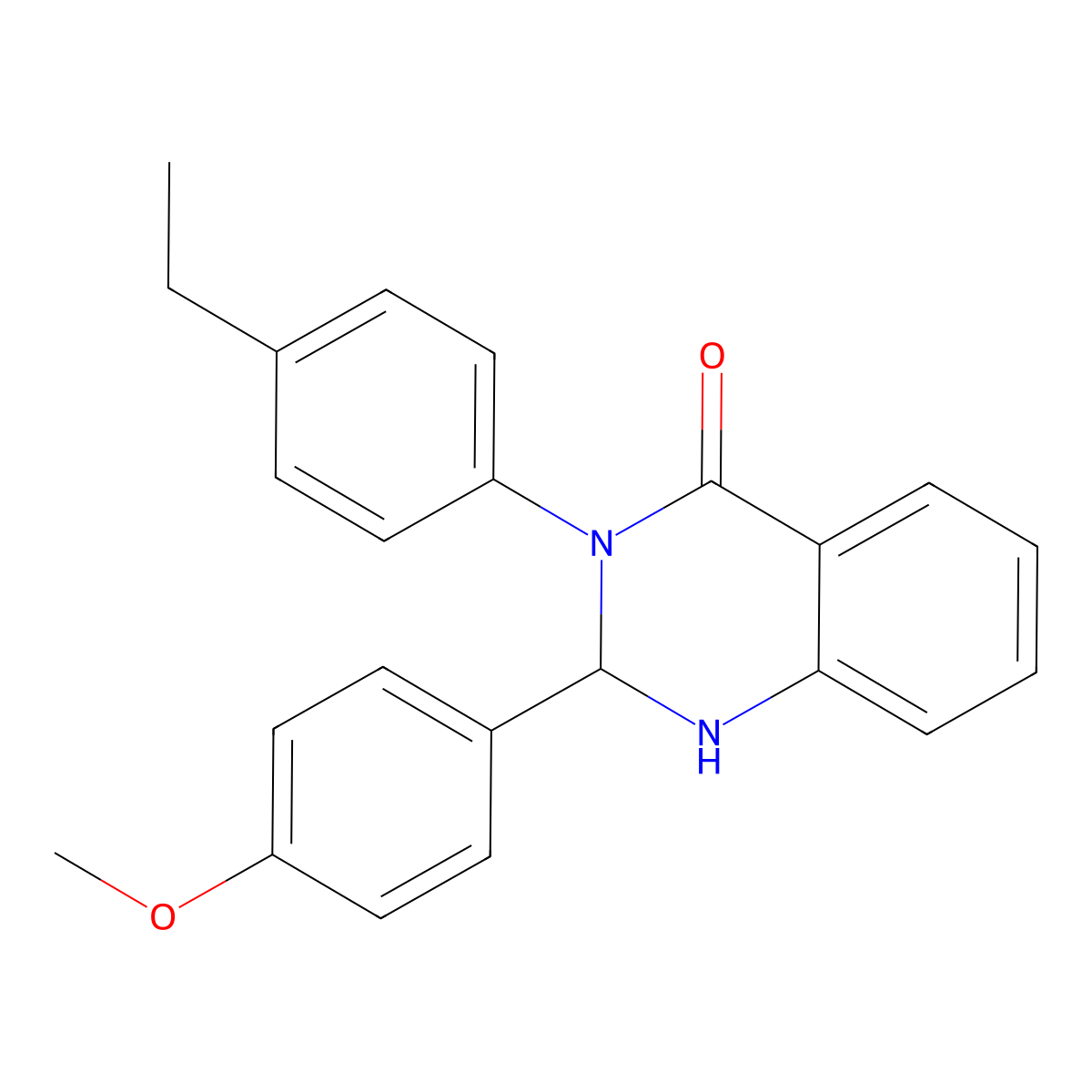 3-(4-Ethylphenyl)-2-(4-methoxyphenyl)-1,2-dihydroquinazolin-4-one molecular structure, CAS 311767-17-6