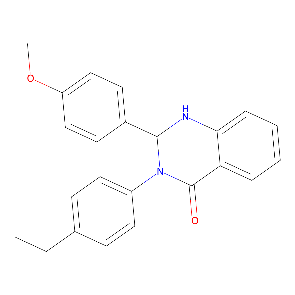 3-(4-Ethylphenyl)-2-(4-methoxyphenyl)-1,2-dihydroquinazolin-4-one molecular structure, CAS 311767-17-6