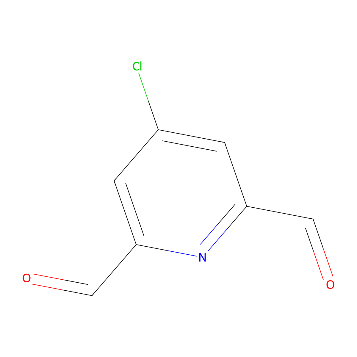 4-Chloropyridine-2,6-dicarbaldehyde molecular structure, CAS 311767-65-4