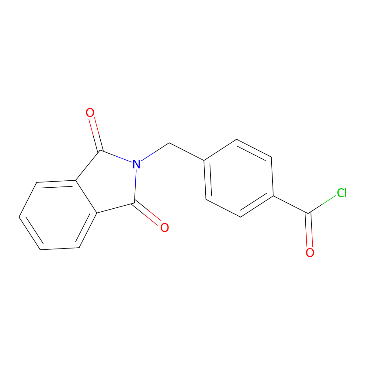 4-[(1,3-dioxo-1,3-dihydro-2H-isoindol-2-yl)methyl]benzoyl chloride molecular structure, CAS 311772-36-8