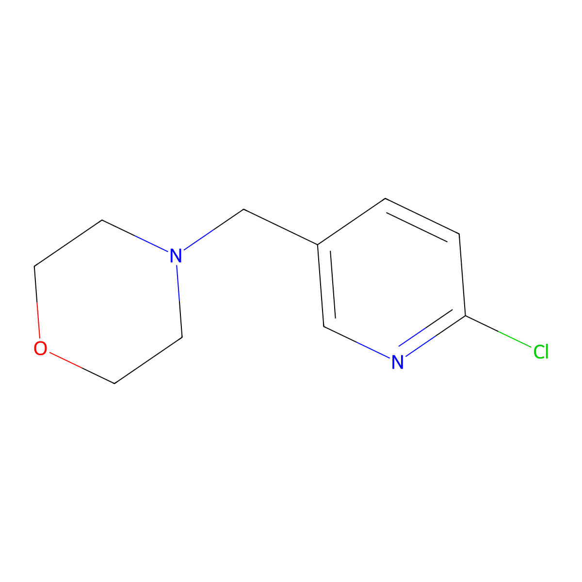 4-[(6-Chloropyridin-3-yl)methyl]morpholine molecular structure, CAS 311774-34-2