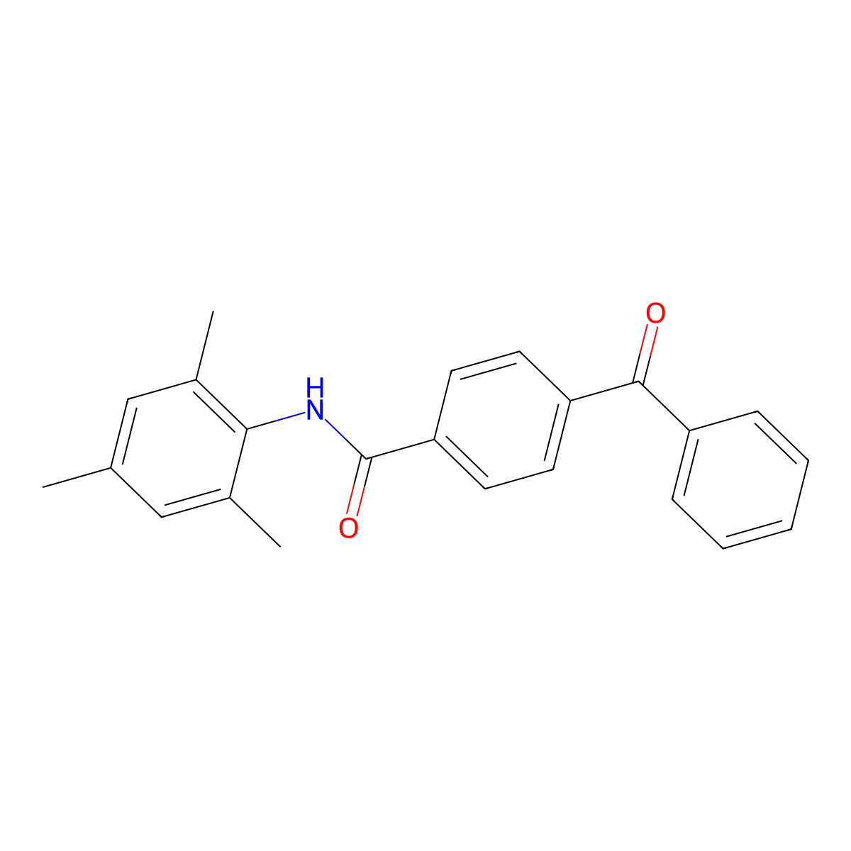 4-benzoyl-N-(2,4,6-trimethylphenyl)benzamide molecular structure, CAS 311774-35-3