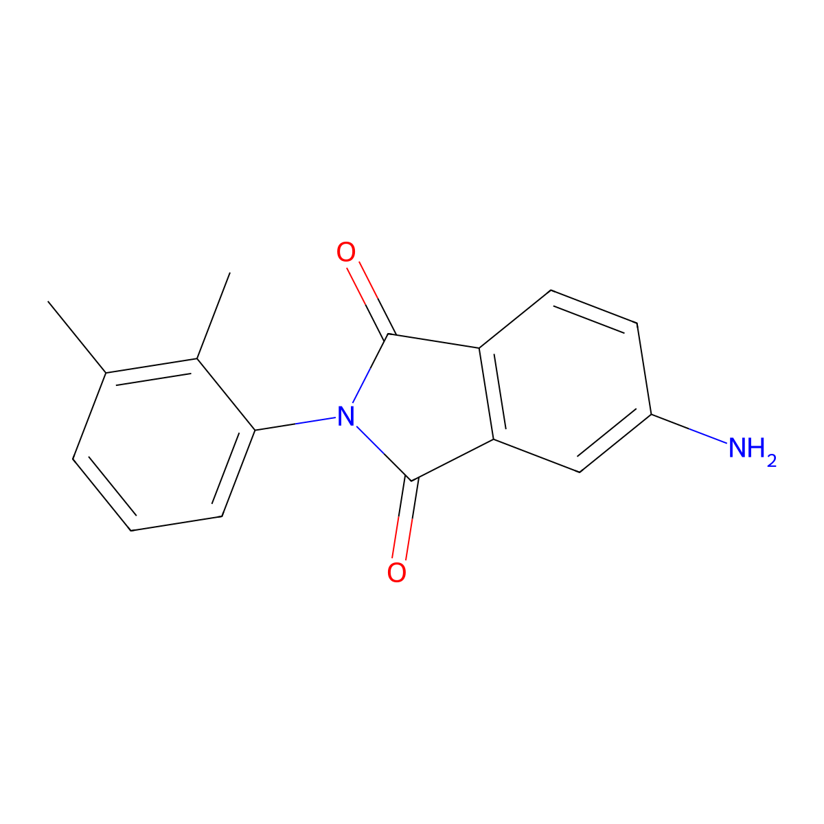 5-Amino-2-(2,3-dimethylphenyl)isoindole-1,3-dione molecular structure, CAS 311775-61-8