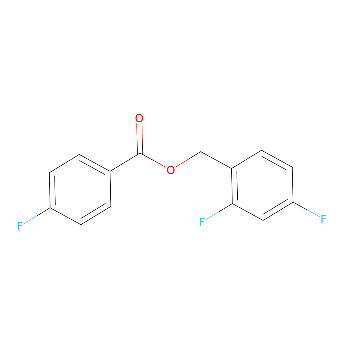2,4-Difluorobenzyl 4-fluorobenzoate molecular structure, CAS 311788-16-6