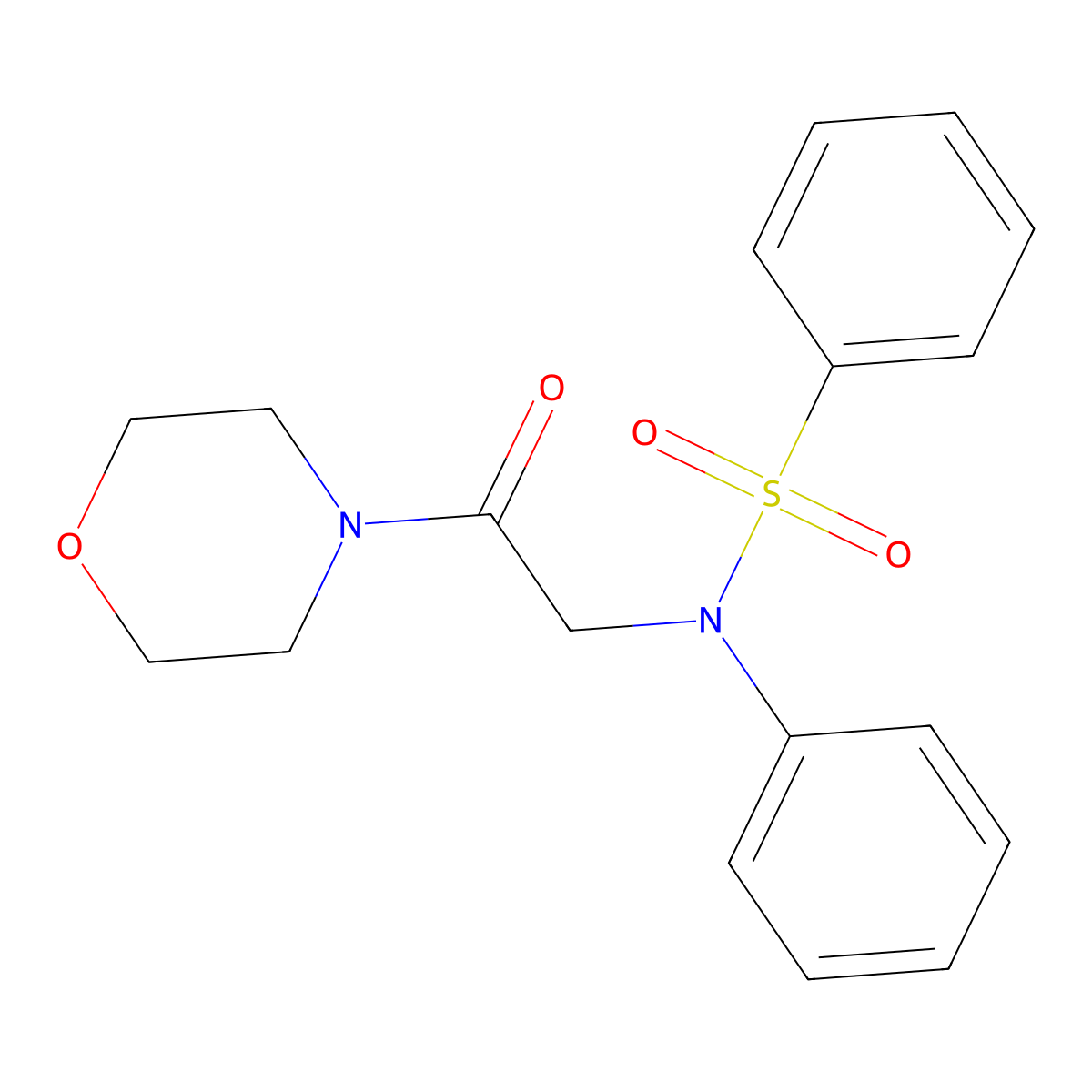N-[2-(morpholin-4-yl)-2-oxoethyl]-N-phenylbenzenesulfonamide molecular structure, CAS 311788-48-4