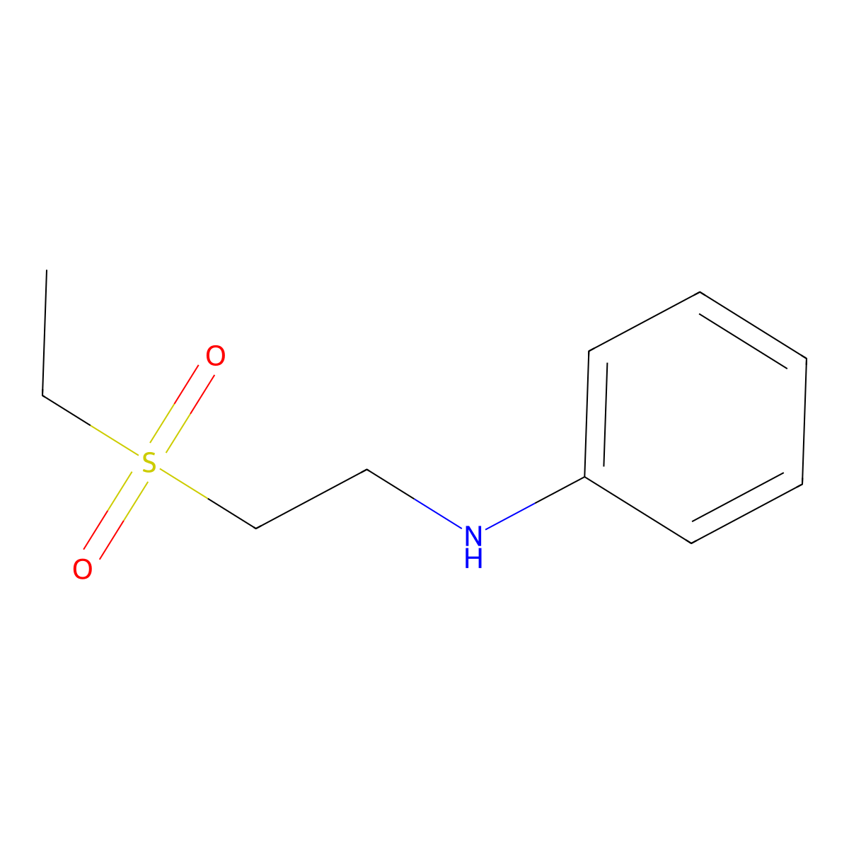 N-[2-(Ethylsulfonyl)ethyl]benzenamine molecular structure, CAS 311788-49-5