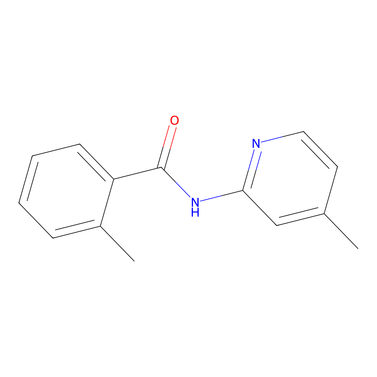 2-Methyl-N-(4-methyl-2-pyridinyl)benzamide molecular structure, CAS 311790-86-0