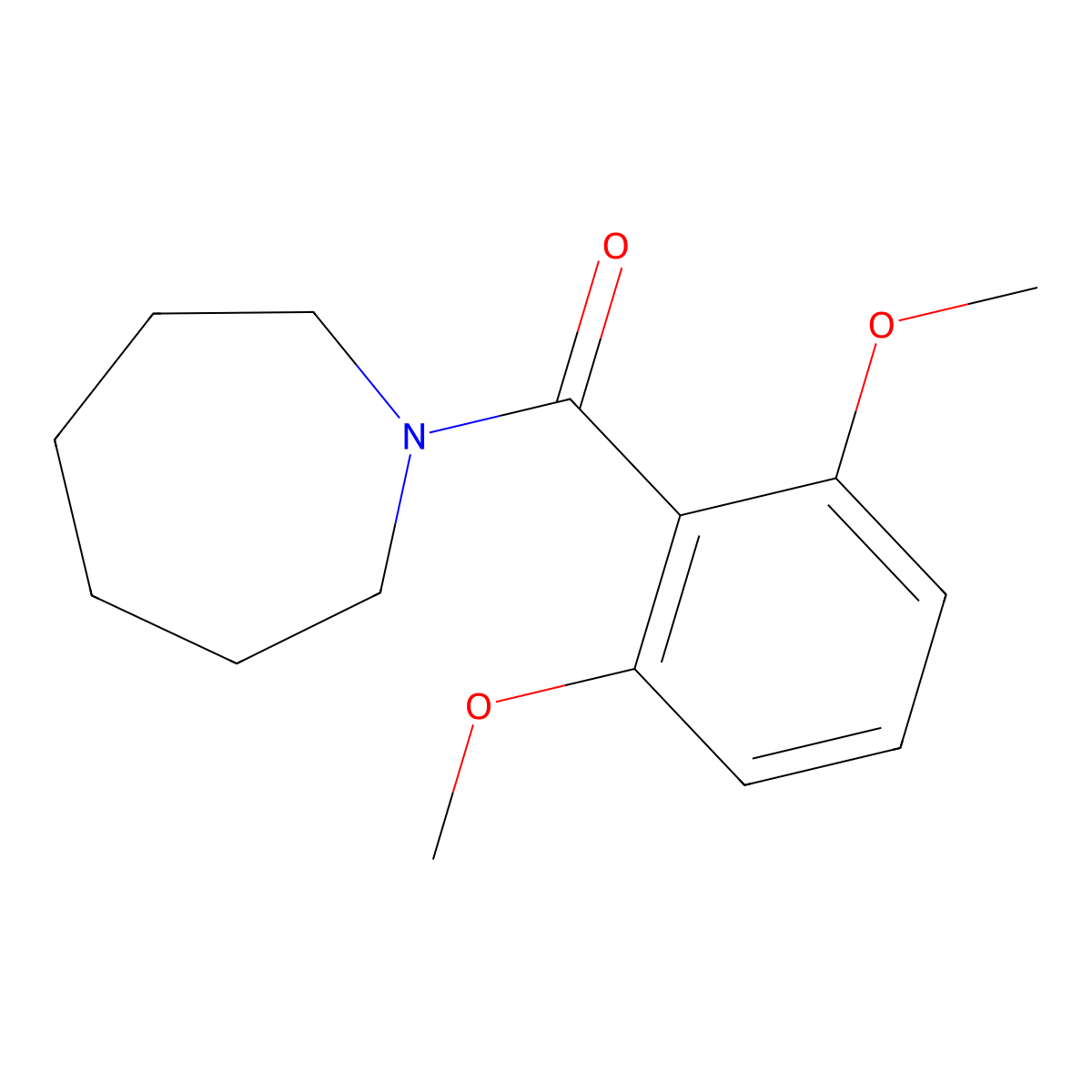 1-(2,6-Dimethoxybenzoyl)azepane molecular structure, CAS 311791-48-7