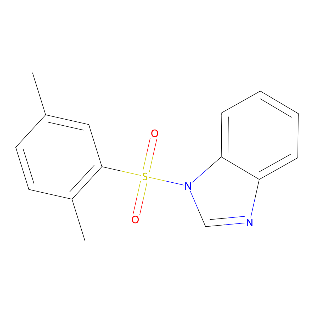 1-(2,5-Dimethylphenyl)sulfonylbenzimidazole molecular structure, CAS 311794-55-5