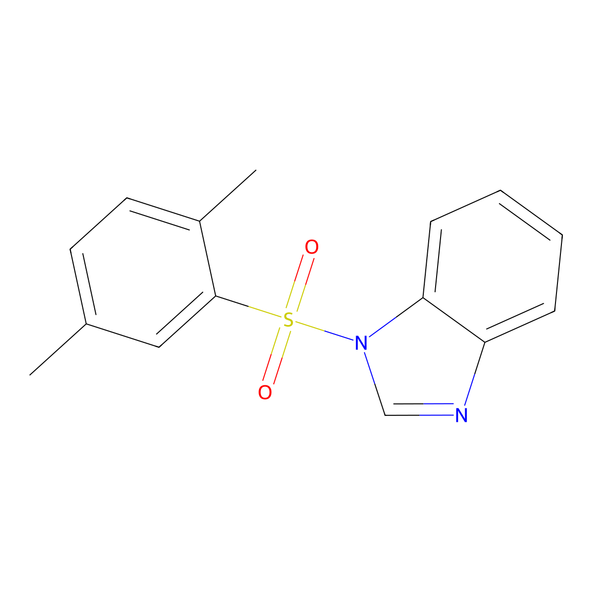 1-(2,5-Dimethylphenyl)sulfonylbenzimidazole molecular structure, CAS 311794-55-5
