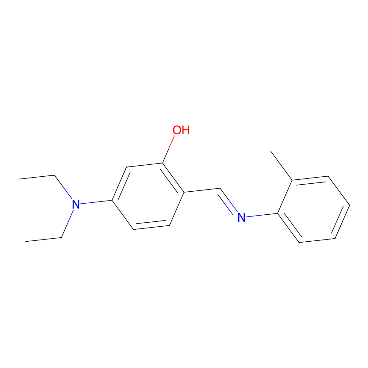 5-(Diethylamino)-2-{[(2-methylphenyl)imino]methyl}phenol molecular structure, CAS 311795-17-2