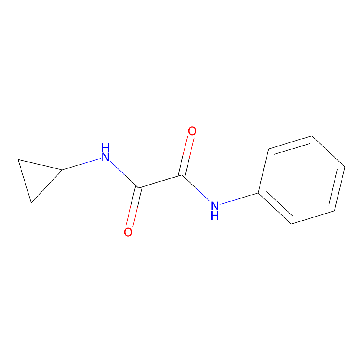 N-cyclopropyl-N'-phenylethanediamide molecular structure, CAS 311796-85-7