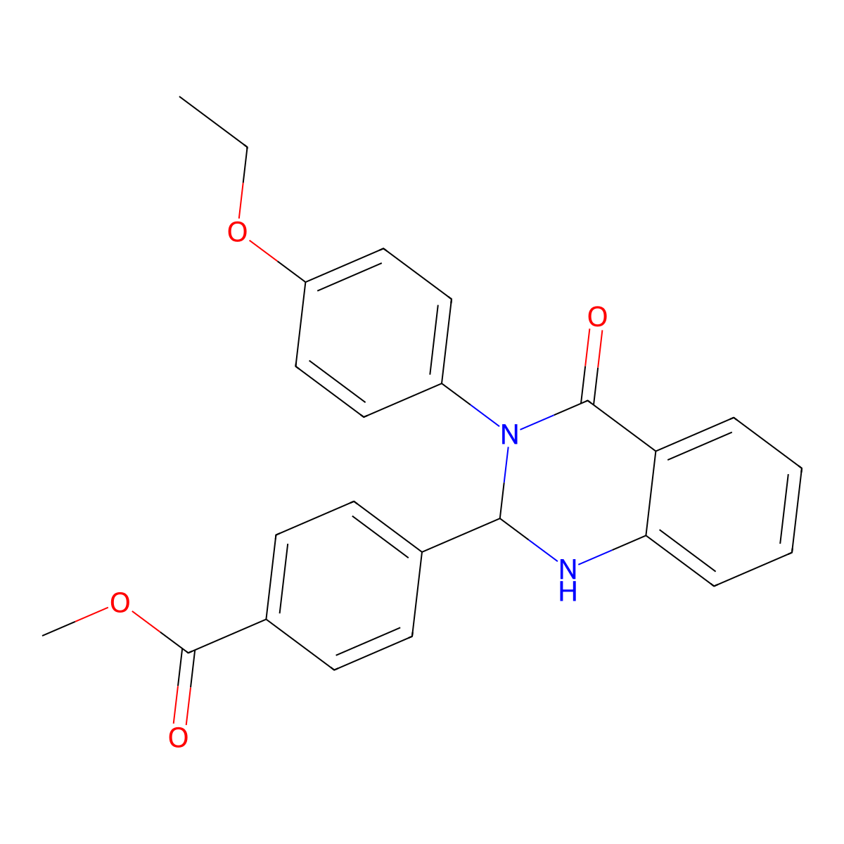 Methyl 4-[3-(4-ethoxyphenyl)-4-oxo-1,2-dihydroquinazolin-2-yl]benzoate molecular structure, CAS 311799-51-6
