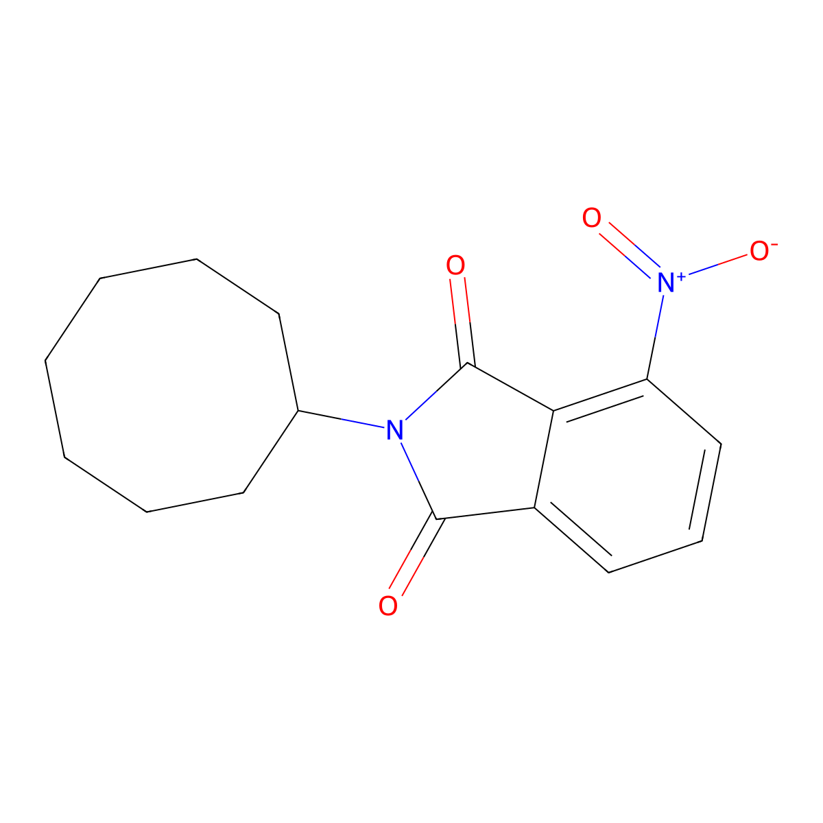 2-Cyclooctyl-4-nitroisoindole-1,3-dione molecular structure, CAS 311799-84-5