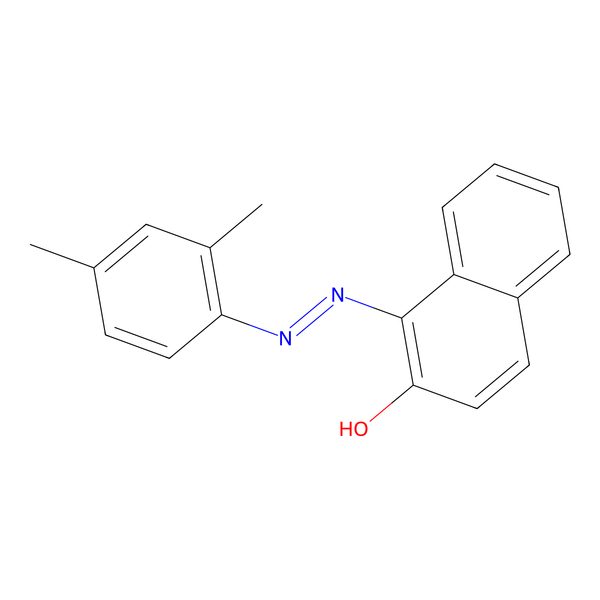 Sudan II molecular structure, CAS 3118-97-6