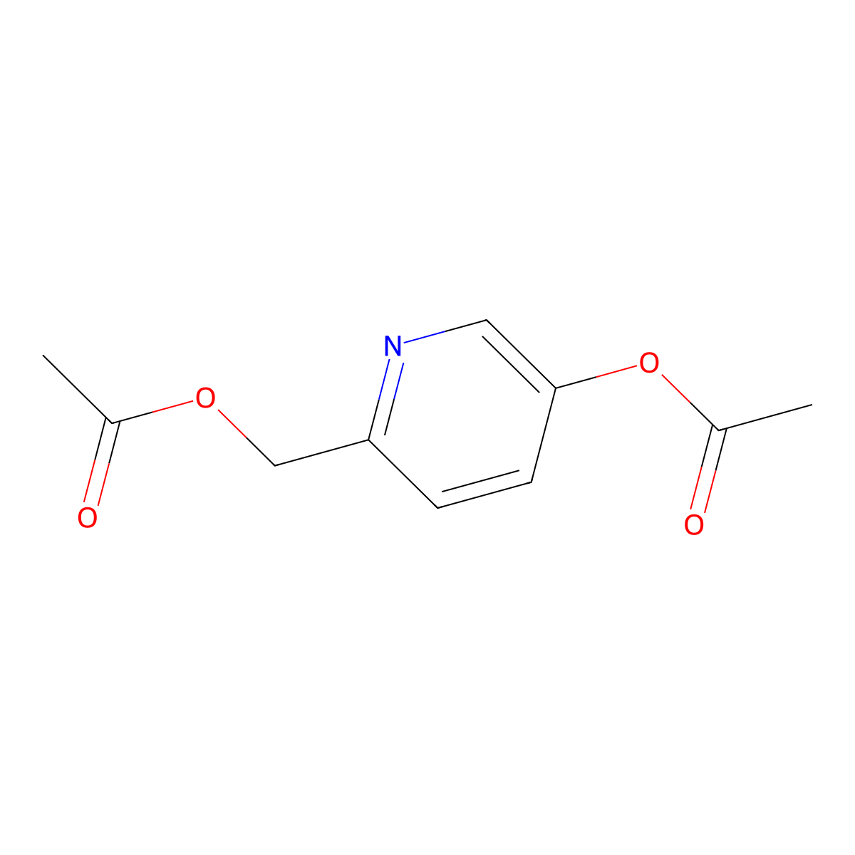 6-(Acetoxymethyl)pyridin-3-yl acetate molecular structure, CAS 31181-78-9