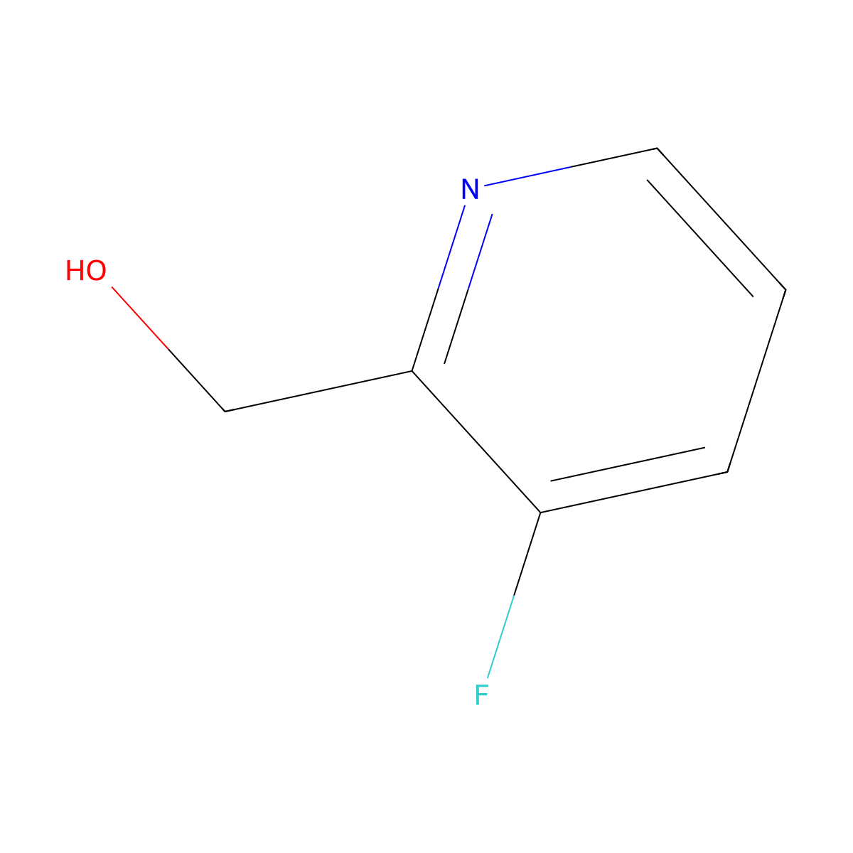 (3-Fluoropyridin-2-yl)methanol molecular structure, CAS 31181-79-0