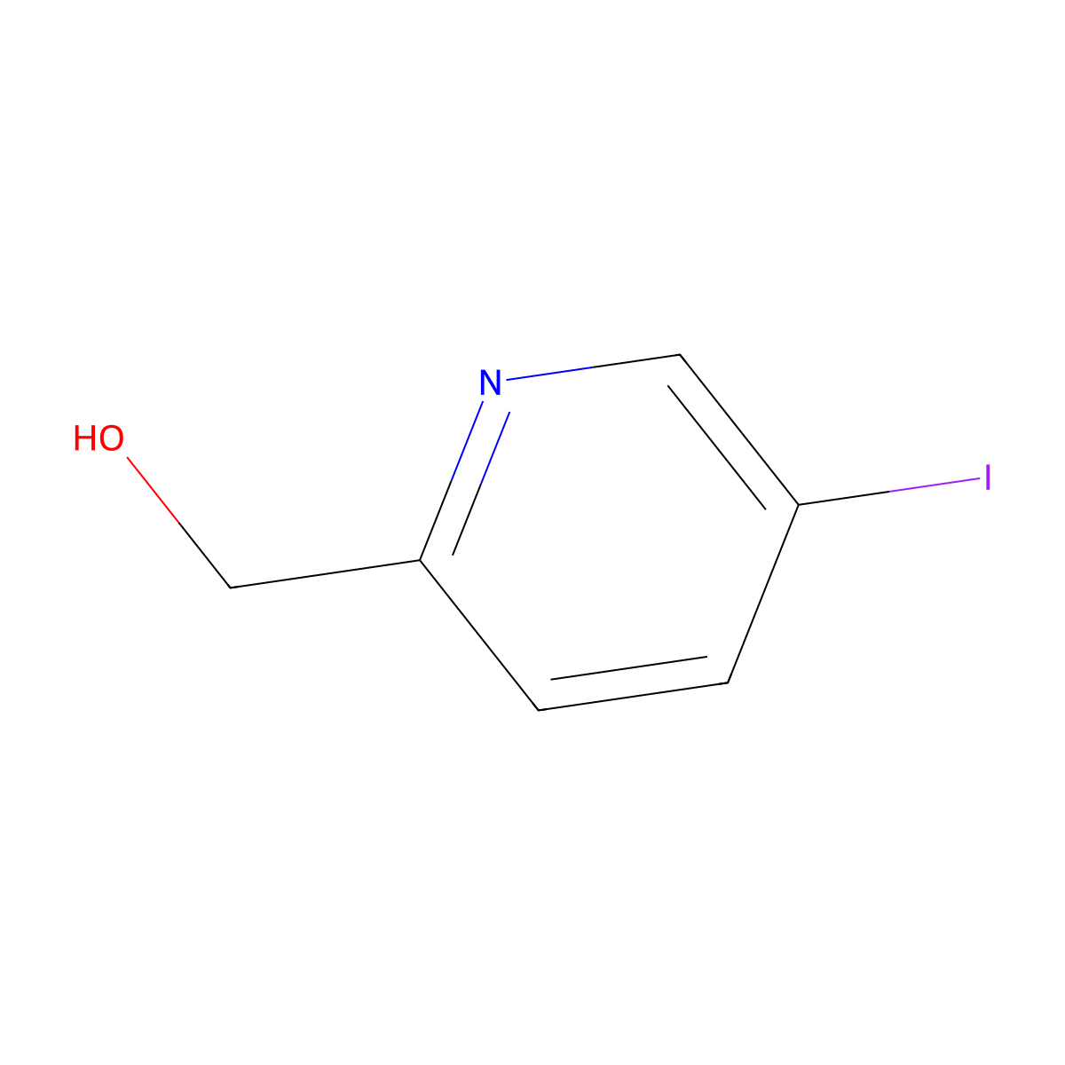 (5-Iodopyridin-2-yl)methanol molecular structure, CAS 31181-83-6