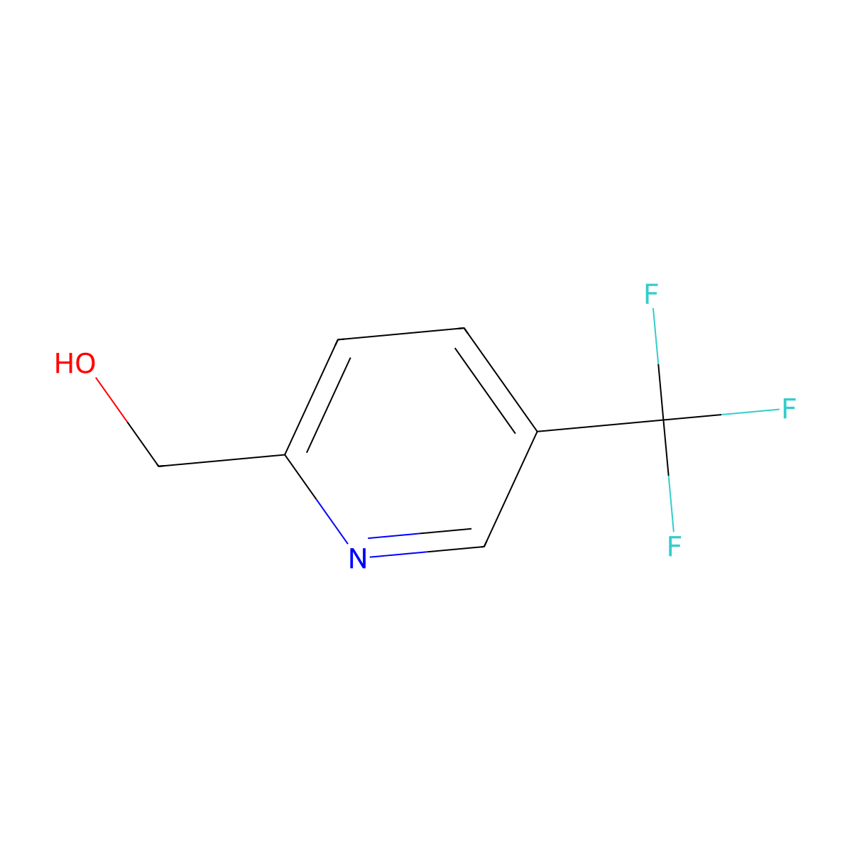 (5-(Trifluoromethyl)pyridin-2-yl)methanol molecular structure, CAS 31181-84-7