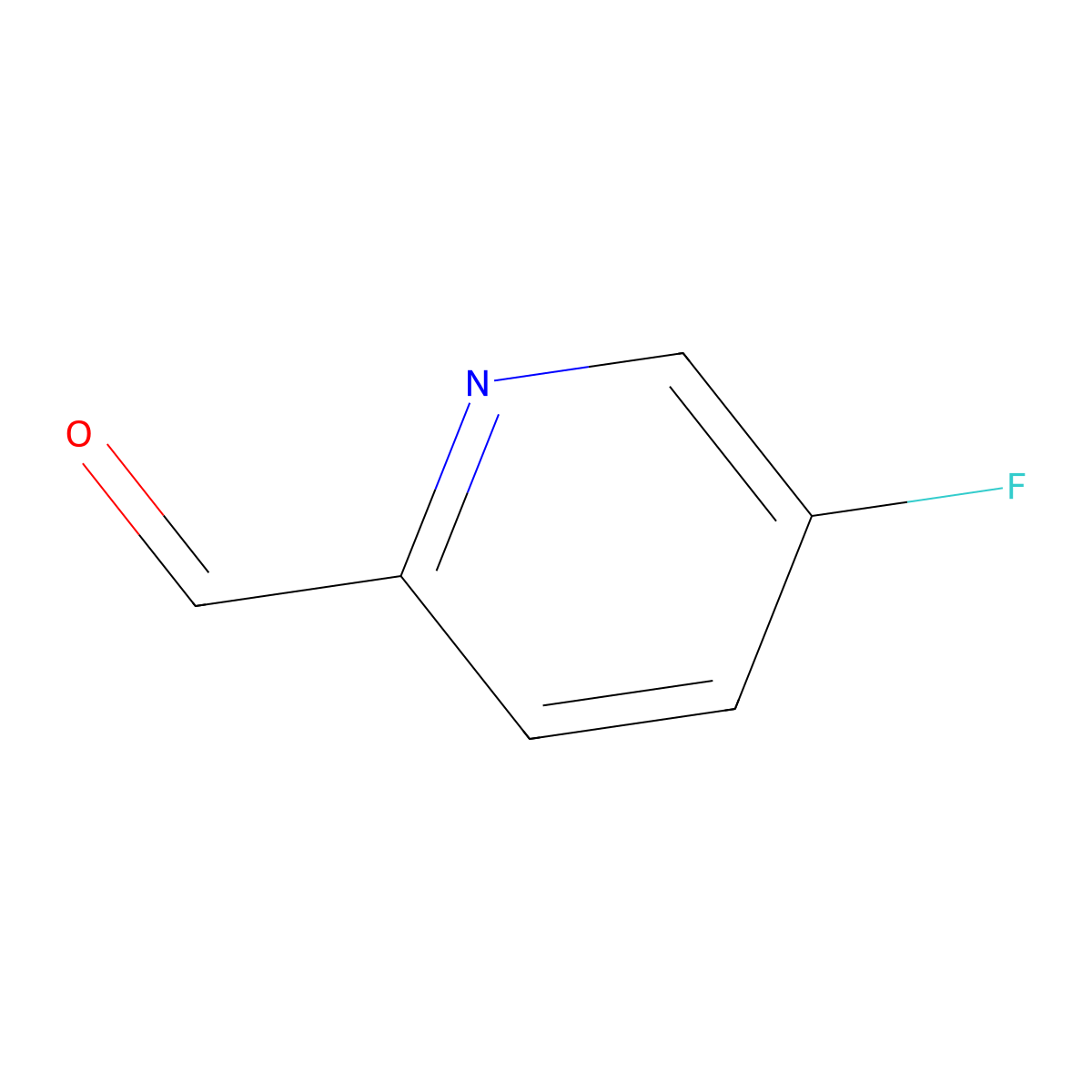 5-Fluoropyridine-2-carboxaldehyde molecular structure, CAS 31181-88-1