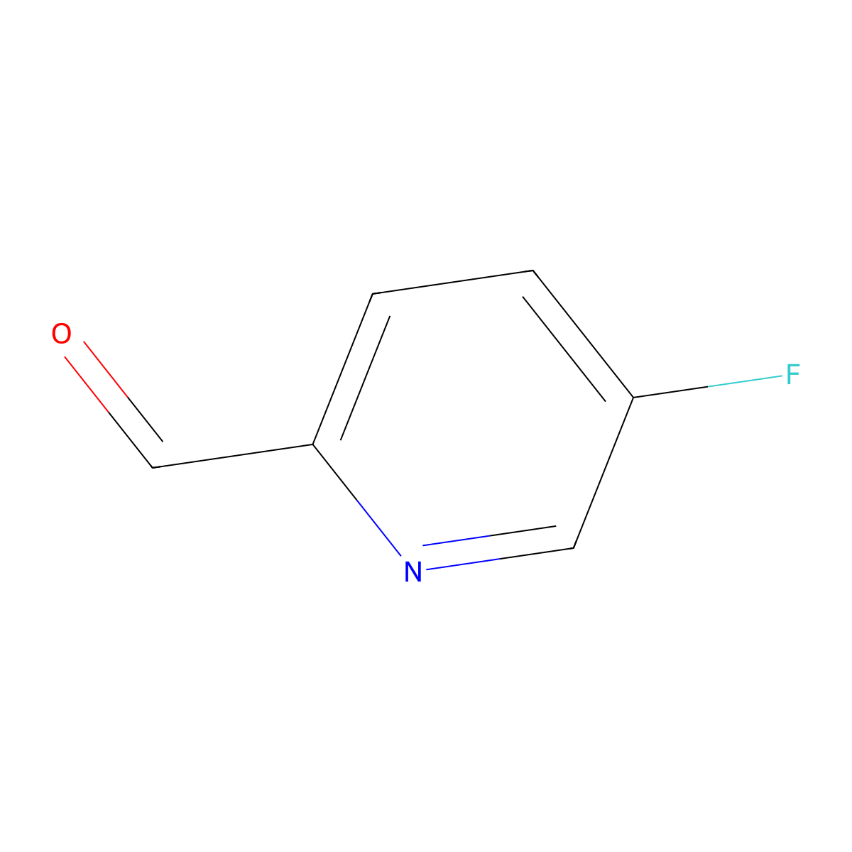 5-Fluoropyridine-2-carboxaldehyde molecular structure, CAS 31181-88-1