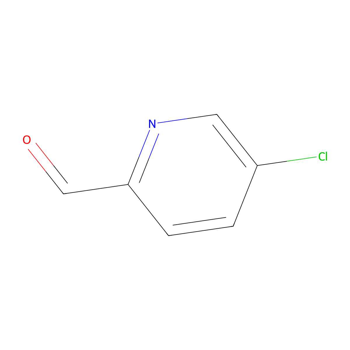 5-Chloropyridine-2-carboxaldehyde molecular structure, CAS 31181-89-2