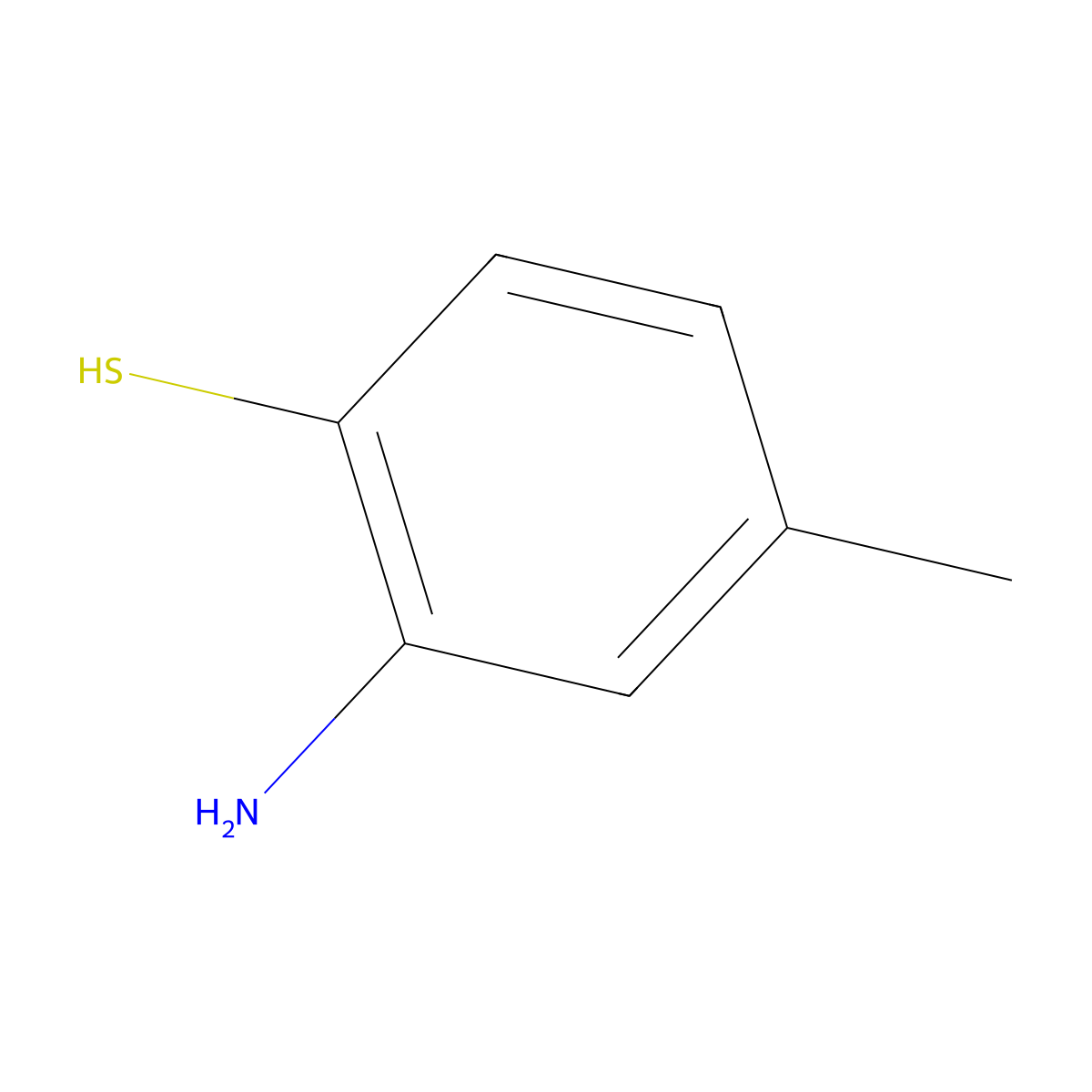 2-Amino-4-methylbenzene-1-thiol molecular structure, CAS 31183-81-0