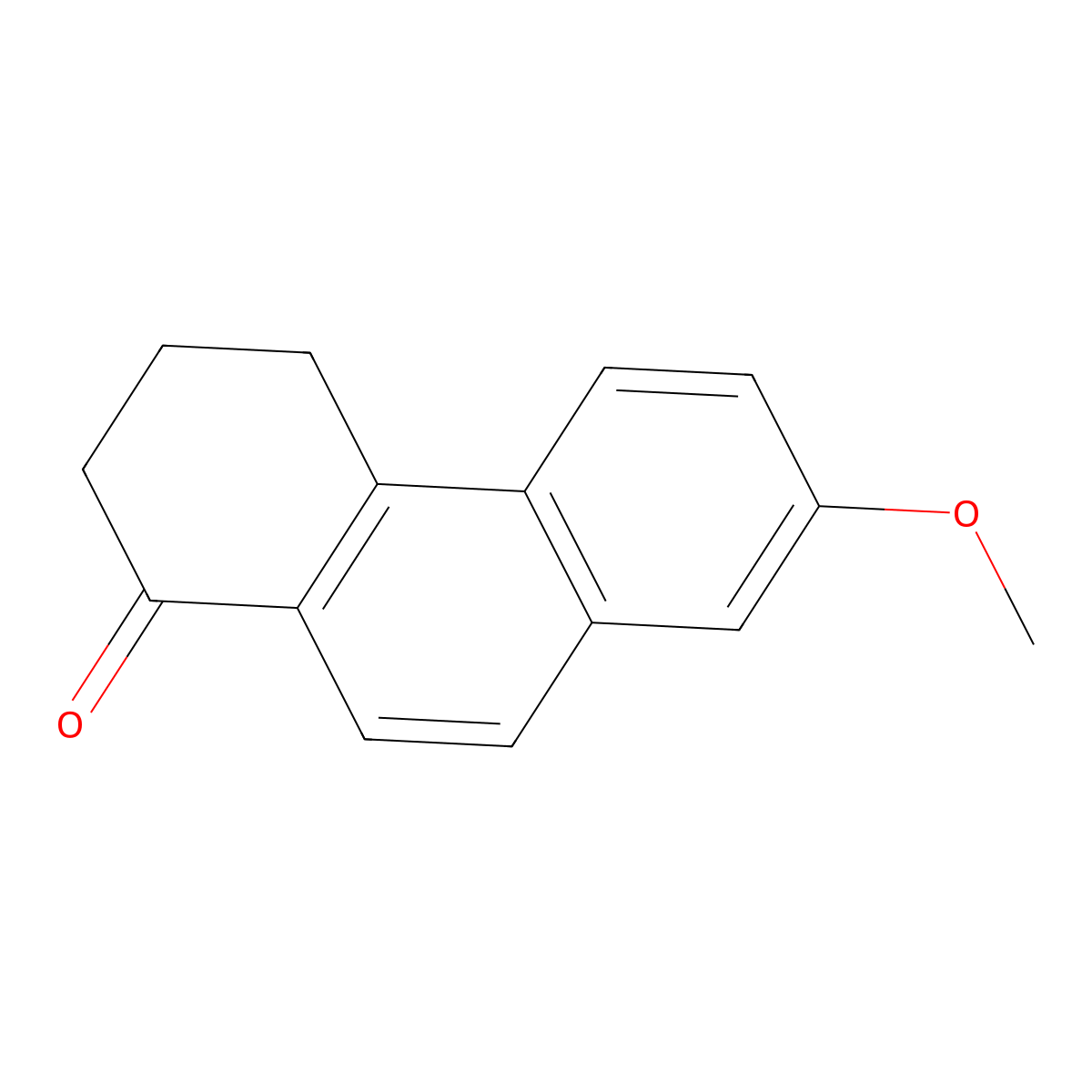 7-Methoxy-3,4-dihydrophenanthren-1(2h)-one molecular structure, CAS 31184-49-3