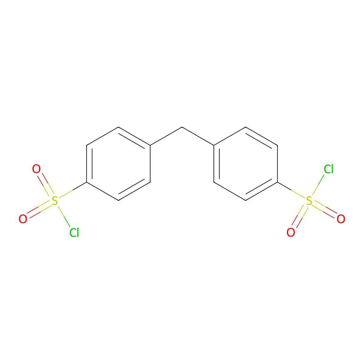 4,4'-Methylenedi(benzene-1-sulfonyl chloride) molecular structure, CAS 3119-64-0