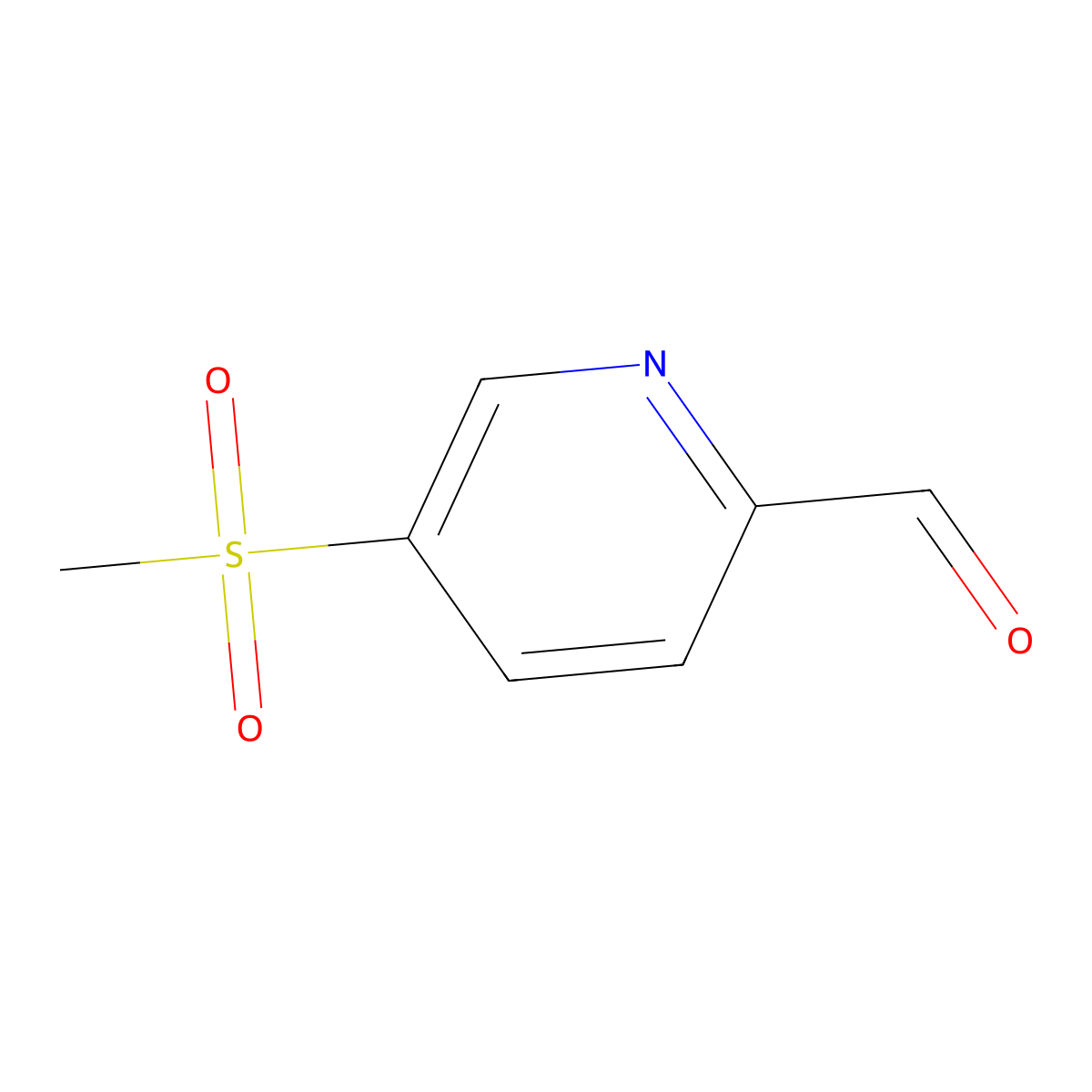 5-(Methylsulfonyl)picolinaldehyde molecular structure, CAS 31191-07-8