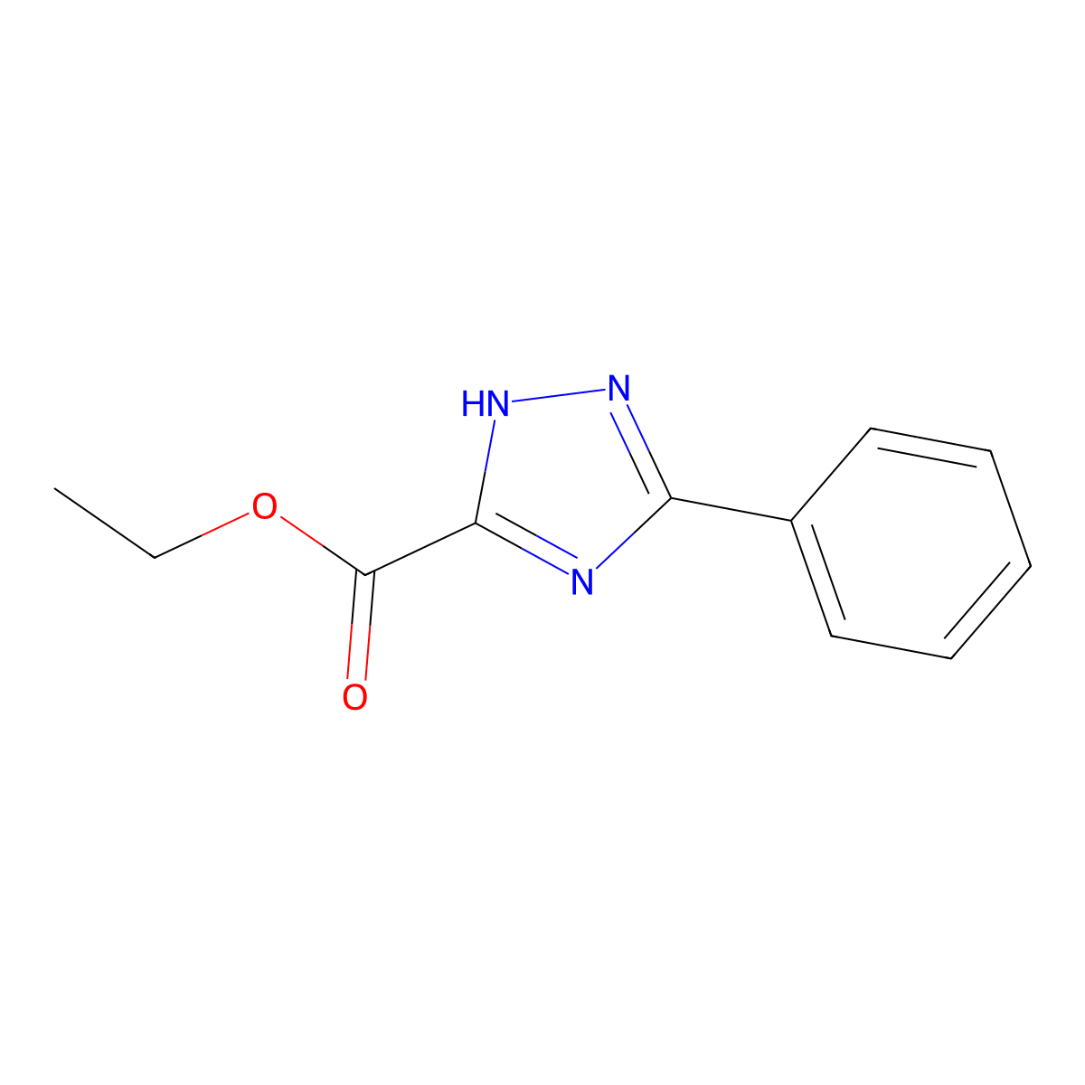 ethyl 5-phenyl-4H-1,2,4-triazole-3-carboxylate molecular structure, CAS 31197-17-8