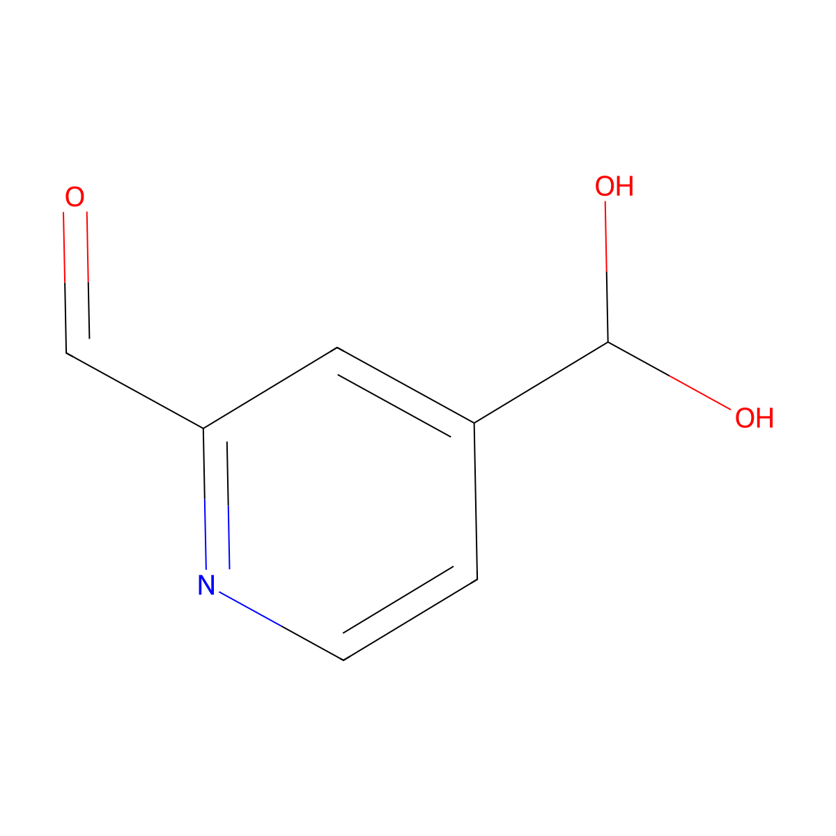 4-(Dihydroxymethyl)picolinaldehyde molecular structure, CAS 31197-31-6