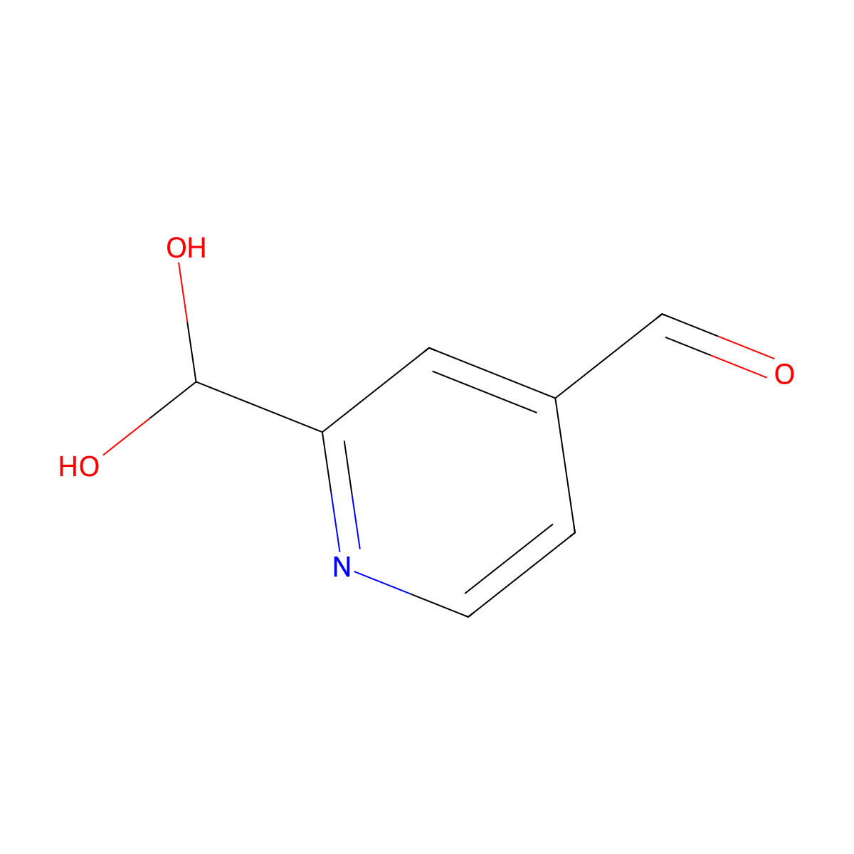 2-(Dihydroxymethyl)isonicotinaldehyde molecular structure, CAS 31197-33-8