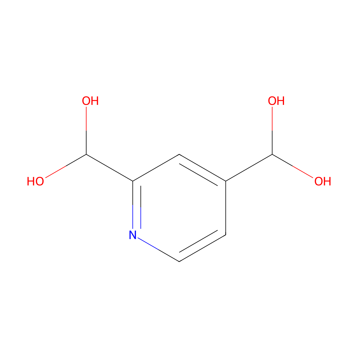 Pyridine-2,4-diyldimethanediol molecular structure, CAS 31197-34-9