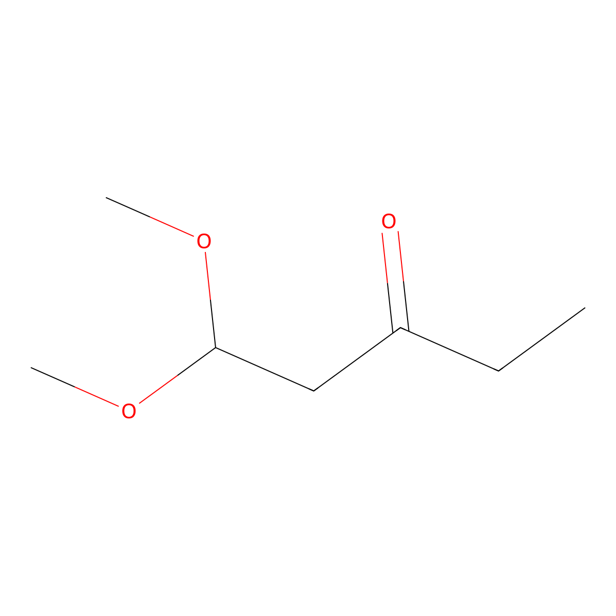 1,1-Dimethoxypentan-3-one molecular structure, CAS 31199-03-8