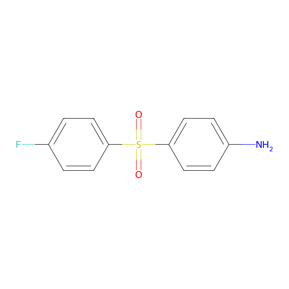 4-((4-Fluorophenyl)sulfonyl)aniline molecular structure, CAS 312-35-6