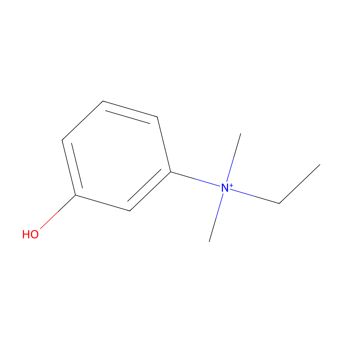 Edrophonium molecular structure, CAS 312-48-1