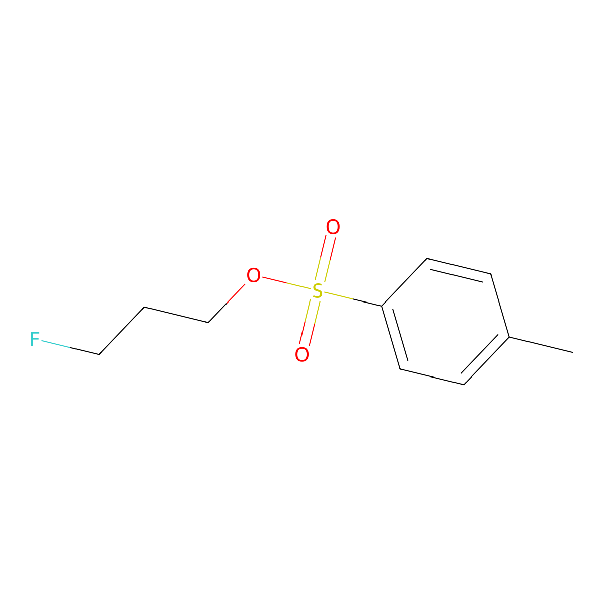 3-Fluoroprop-1-yl toluene-4-sulphonate molecular structure, CAS 312-68-5