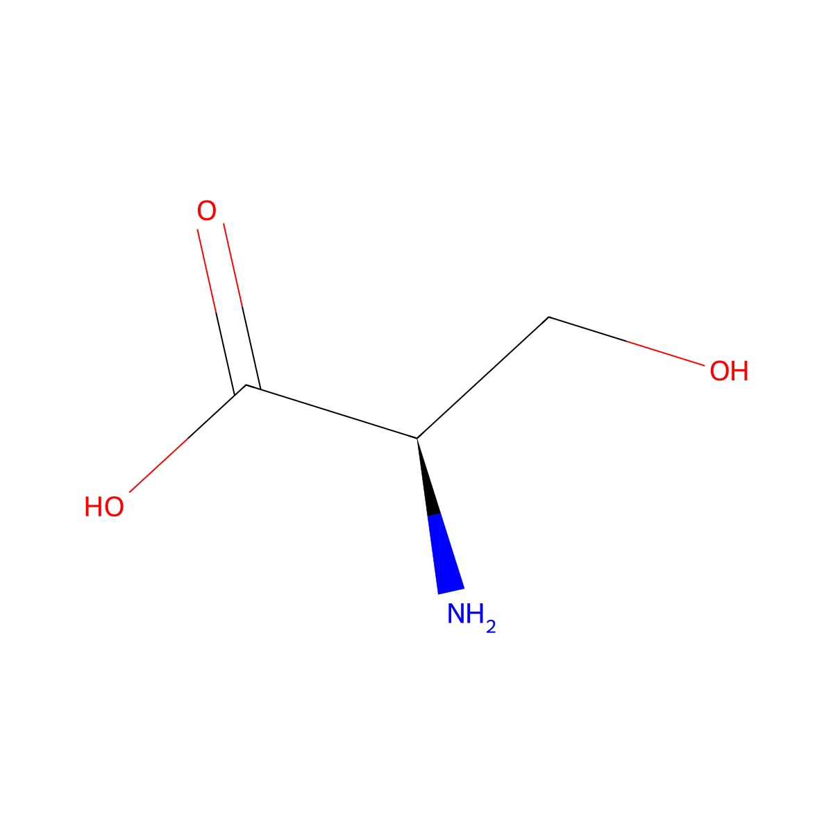 D-Serine molecular structure, CAS 312-84-5