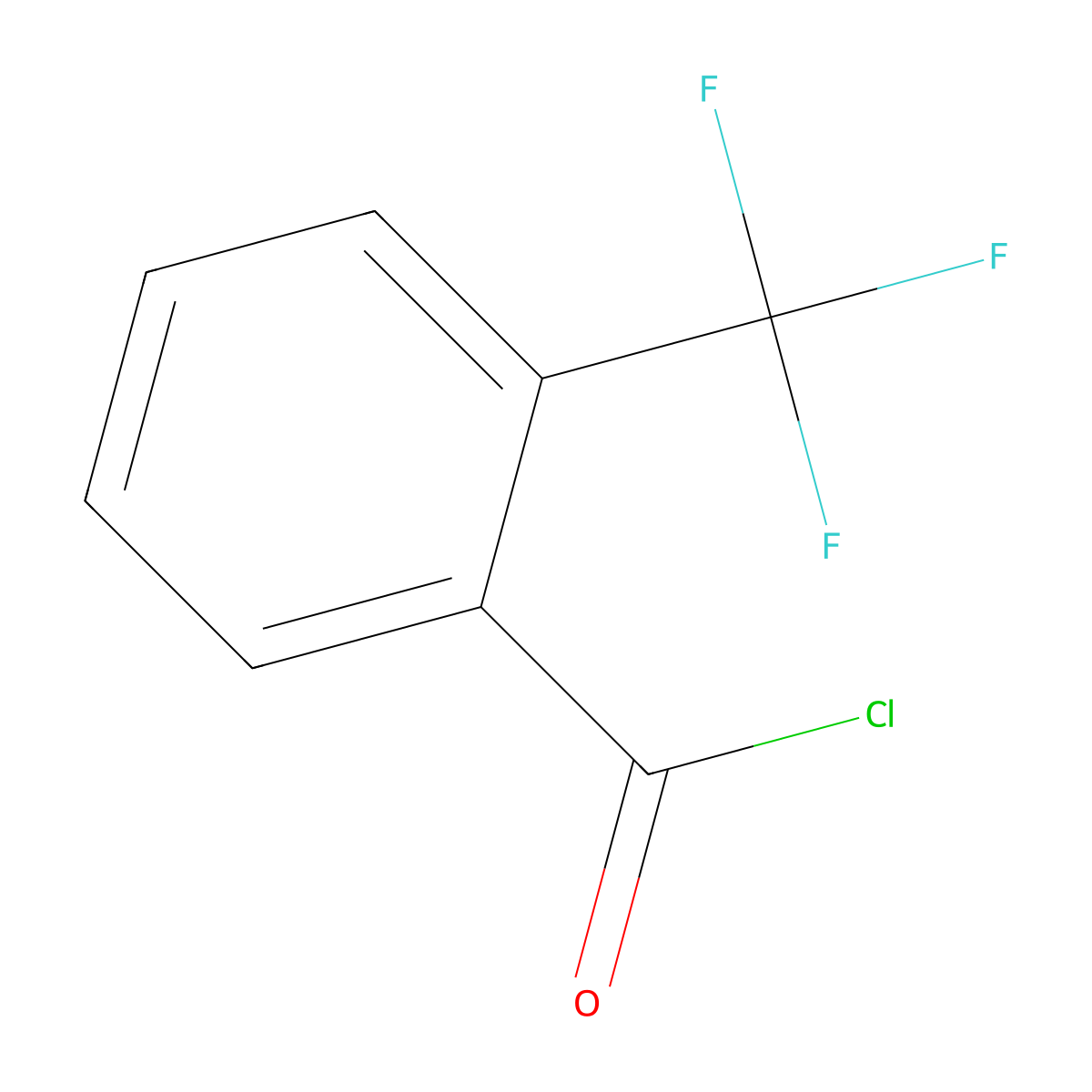 2-(Trifluoromethyl)benzoyl chloride molecular structure, CAS 312-94-7