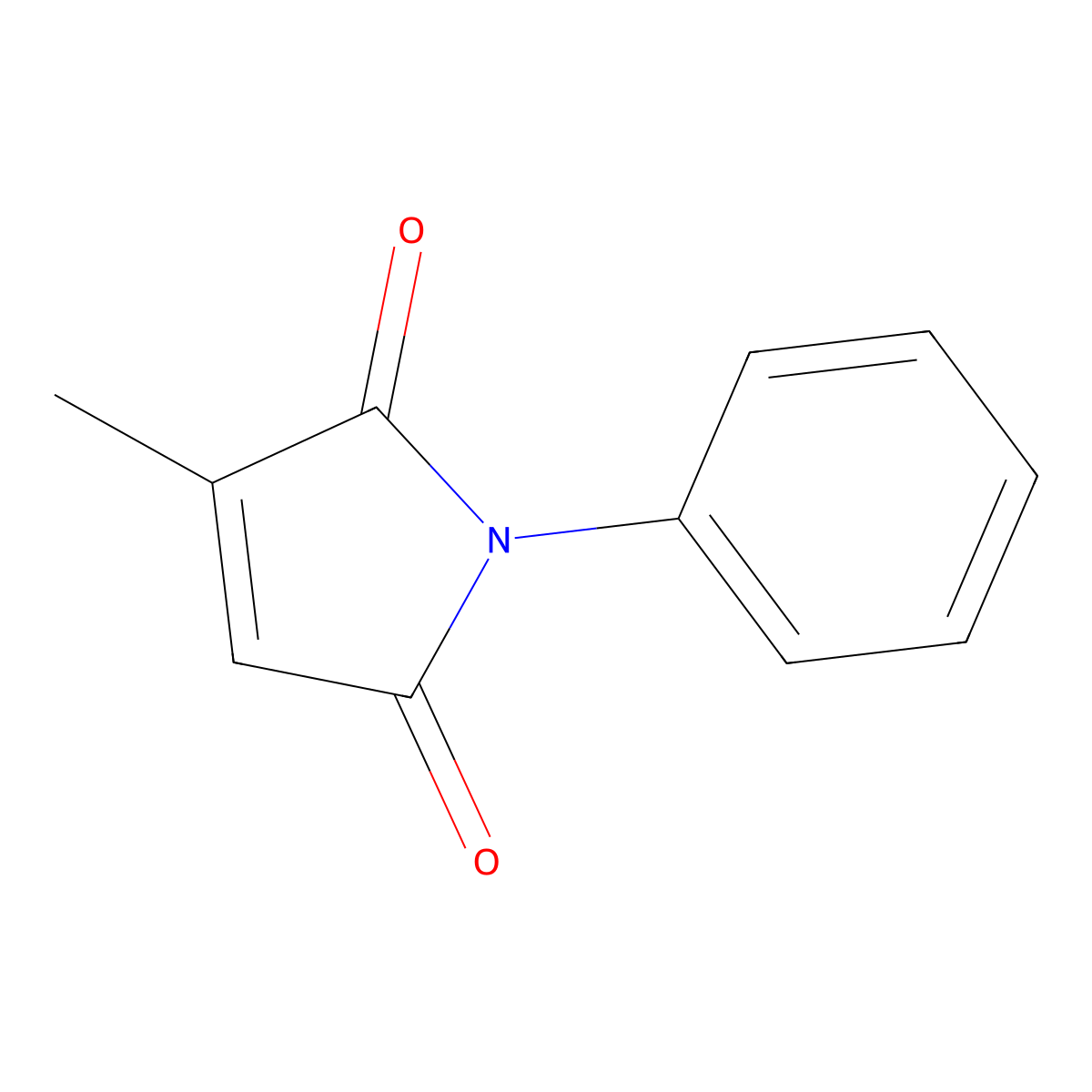 2-Methyl-N-phenylmaleimide molecular structure, CAS 3120-04-5