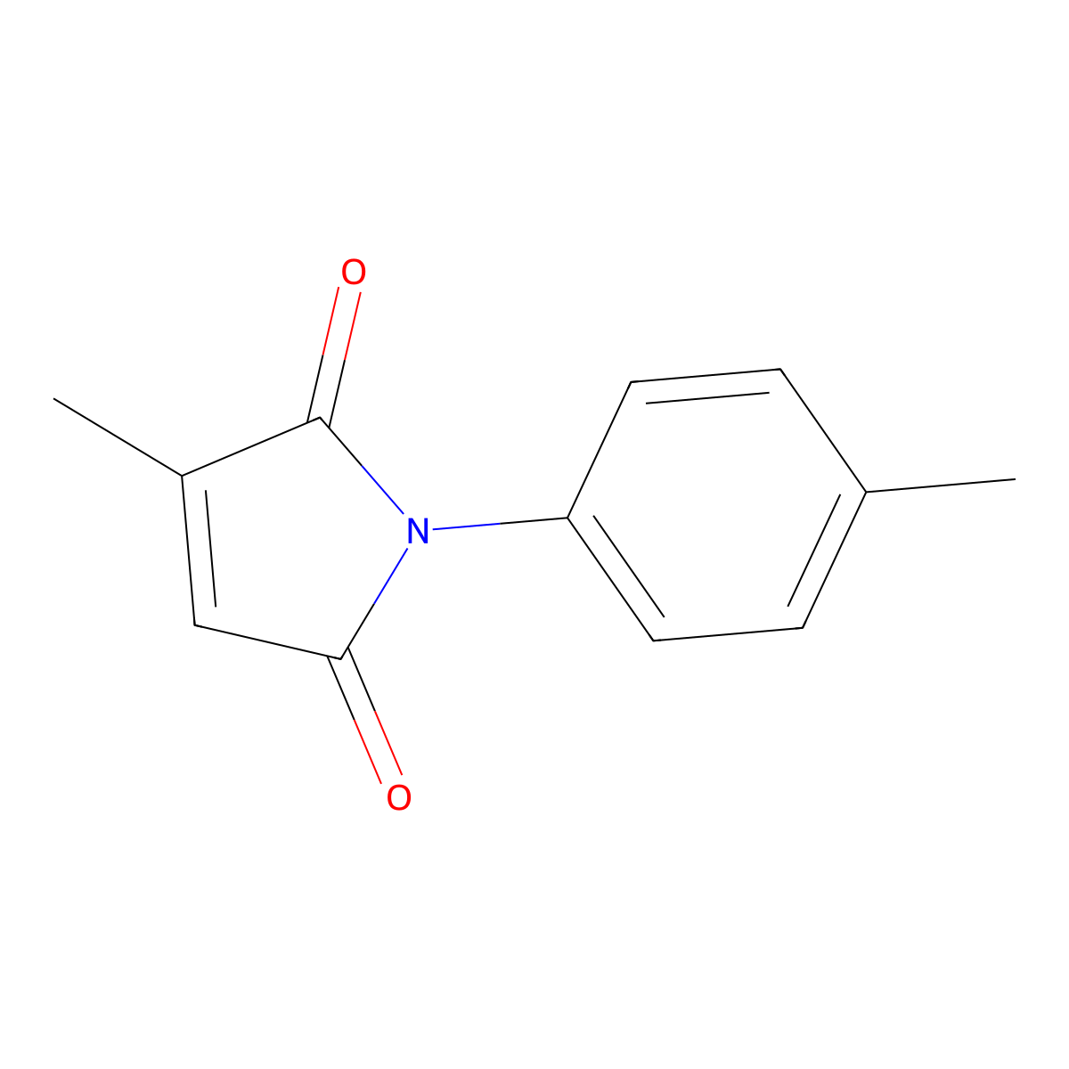 1H-Pyrrole-2,5-dione, 3-methyl-1-(4-methylphenyl)- molecular structure, CAS 3120-12-5